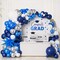 Graduation Balloon Arch Kit 2026 Blue White Silver Balloon Garland with Star Foil Balloons for Congrats Grad, Prom, Retirement, Wedding, Birthday & Baby Shower Decorations